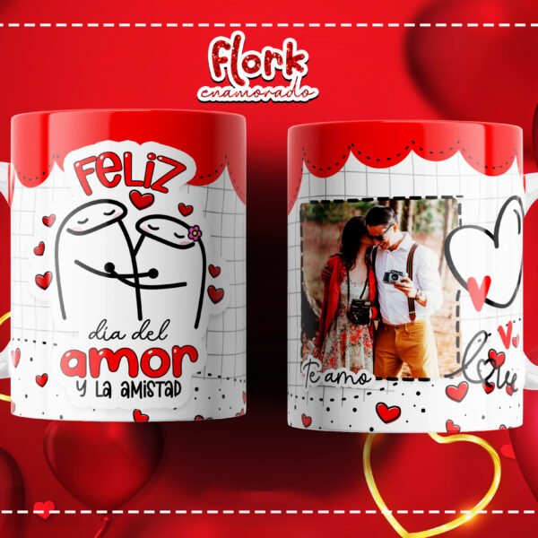 Taza con foto Feliz dia del Amor