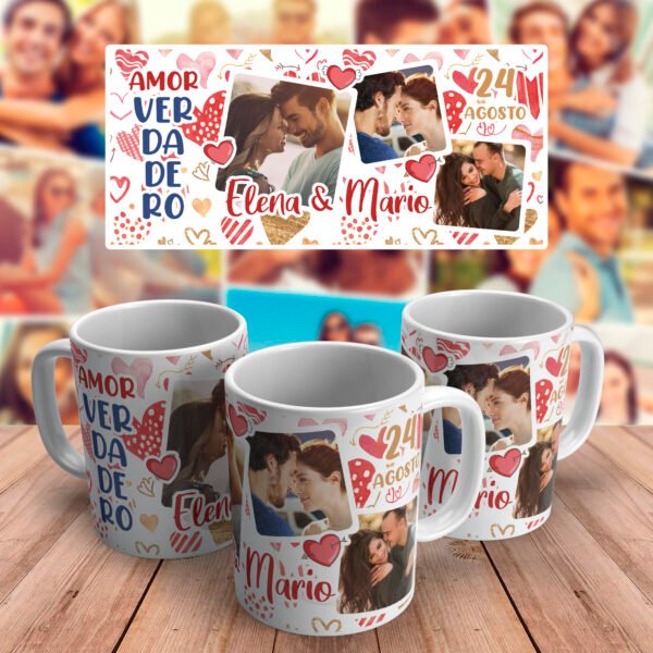 Taza collage de fotos