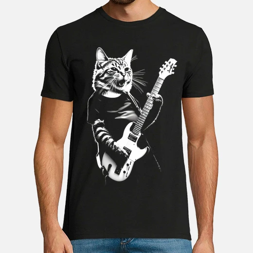 Polos de gato rockero