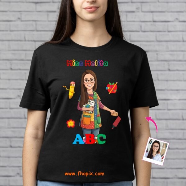 Polo personalizados con foto de miss de inicial