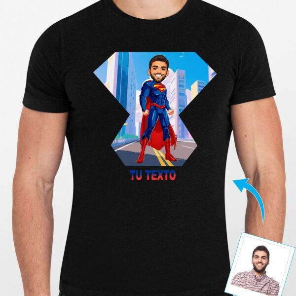 Polo de super heroe con foto