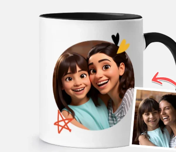 Tazas con efecto animación 3D